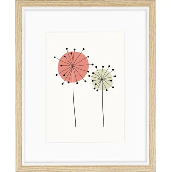 Rám na obraz Dřevěný portrétní rám Hama KEMI, 10x15 cm, přírodní/bílý