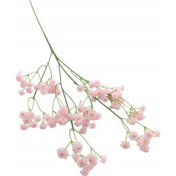 umělá květina Umělá růžová sádra silikonová větvička dekorace VYSOKÁ KVALITA 62cm