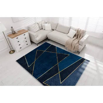 Koberec Pratelný koberec Romi - tvary 2 - modrý Rozměr koberce: 120x170 cm