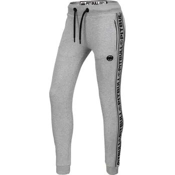 PitBull West Coast - dámské tepláky French Terry SMALL LOGO šedý melír XL