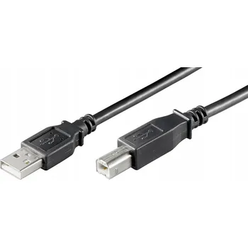 Kabel do PC Microconnect USBAB5B USB kabel 5 m, USB 2.0, USB A - USB B, černý