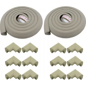 Obraz OCHRANNÁ pěnová PÁSKA na hrany rohy 400 cm L-PROFIL silná + 12 rohových chráničů šedá