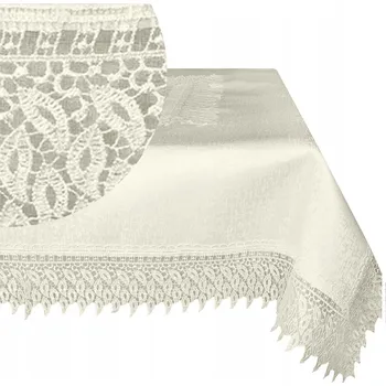 ubrus UBRUS dekorativní na stůl 140x220 Guipure vzor 144_Krémová