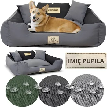 Pelíšek pro psa Potah Pelíšek gaučem a zipem + jméno 115x95 cm