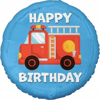 Balónek Fóliový balónek HASIČI Všechno nejlepší k narozeninám 45 cm