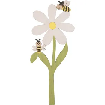 Dřevěný zápich - Kytička