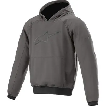 Moto bunda Bunda AGELESS HOODIE, ALPINESTARS (žíhaná šedá) 2026 (Velikost: XL)