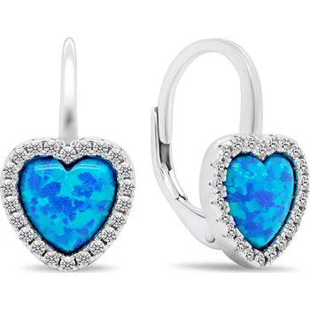 Náušnice Brilio Silver Půvabné stříbrné náušnice se syntetickými opály EA395WB + 2 měsíce na vrácení zboží