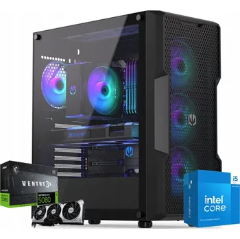 Stolní počítač PC pro hráče Intel I5 14400 RTX 5080 32 GB DDR5 1TB WiFi
