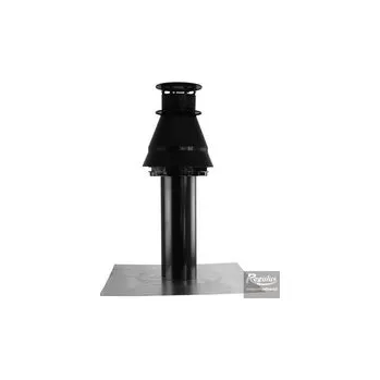 Kouřovod Regulus Komínek 1x 80 PP průchod otvorem pr. 125 mm, s krycí deskou na komín