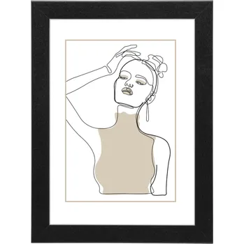 Rám na obraz Dřevěný rám Hama KOPENHAGEN, černý, 50x70 cm