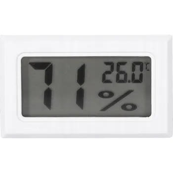 Domácí teploměr ELEKTRONICKÝ TEPLOMĚR VLHKOMĚR HODINY POKOJOVÝ DIGITÁLNÍ
