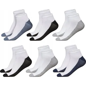 Pánské oblečení Pánské Kotníkové Ponožky Ponožky 6 párů Bavlna 43-46