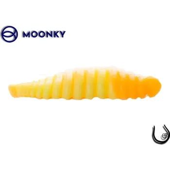 Umělá nástraha Moonky WORM 38mm DC04 Yellow / Orange Fluo