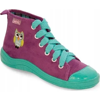 Dívčí bačkory Befado dětské papuče na šněrování, vícebarevné, velikost 33