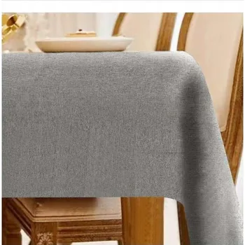 ubrus Šedý obdélníkový ubrus na stůl, látkový, 140 x 220 cm