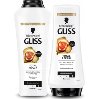 Vlasová regenerace Gliss Total Repair Regenerační sada pro suché a poškozené vlasy