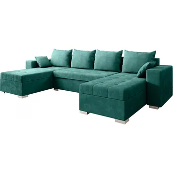 Sedací souprava Rozkládací rohová sedačka LUTOS zelená