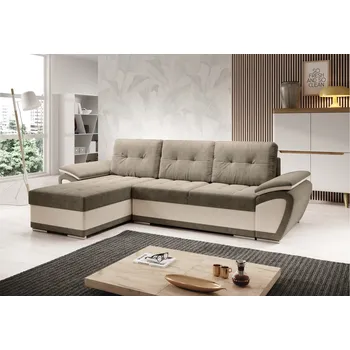 Sedací souprava Rozkládací rohová sedačka ERDORADO béžová / krémová