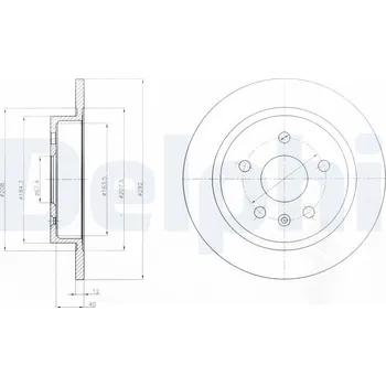 Brzdový kotouč Brzdový kotouč DELPHI BG4188