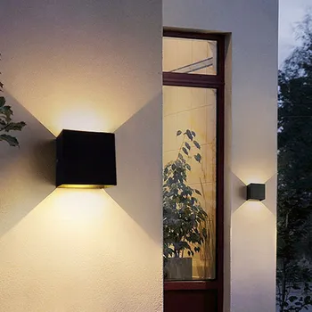 Nástěnné svítidlo 2X Nástěnné Svítidlo do Obýváku Chodby LED Nástěnka NAHORU A DOLŮ MODERNÍ IP65 12W