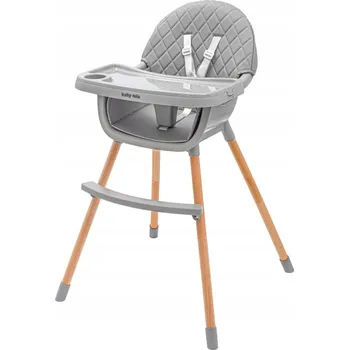 Jídelní židlička Freja dřevěná tmavě šedá Baby Mix 52920