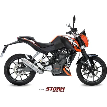 Výfuk pro motocykl Výfuk kompletní 1x1 STORM GP KT.009.LXS Nerez KTM Duke 125 2011-2016