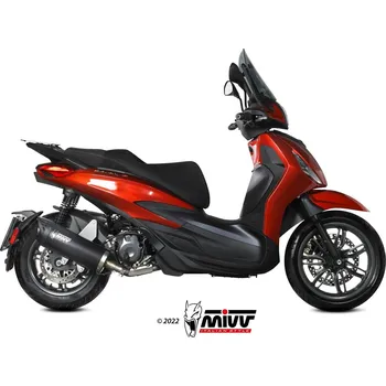 Výfuk pro motocykl Koncovka výfuku MIVV MOVER MV.PG.0005.LV Černá nerezová ocel MV.PG.0005.LV