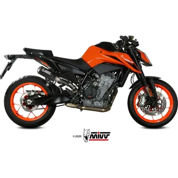 Výfuk pro motocykl Koncovka výfuku MIVV MK3 KT.020.SM3B Černá nerezová ocel KT.020.SM3B