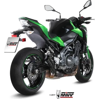 Výfuk pro motocykl Koncovka výfuku MIVV DOUBLE GUN K.045.LDGB Černá ocel K.045.LDGB