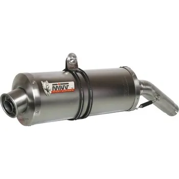 Výfuk pro motocykl Výfuk kompletní 2x1 MIVV OVAL Y.018.LX1 Nerez MALÝ Y.018.LX1