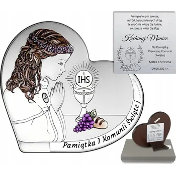 Obraz Obrázek Andílek se Srdíčkem s Gravírováním 11,5 x 10 cm