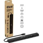 Club3D Dokovací stanice 10v1, USB-C 3.2, 1xHDMI, 2xUSB-C, 3xUSB, 1xmicroSD/SD, 1xUSB-C PD140W, 1xRJ45, černá