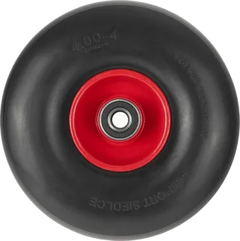 Příslušenství pro zahradní nářadí Plné kolo 4.00-4 s hladkým dezénem SLICK, s kuličkovými ložisky 20 mm, Geko G71049