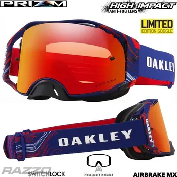 Motocyklové brýle MX brýle Oakley Airbrake MX Maxime Renaux Goggle Prizm Torch