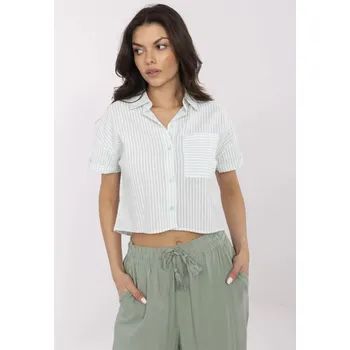 Dámská tunika Pruhovaná blůza s krátkým rukávem NM-KS-