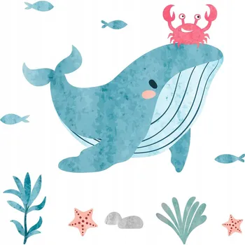 Obraz Dekorace do dětského pokoje Podmořský svět Zvířata a rostliny 60x72 cm