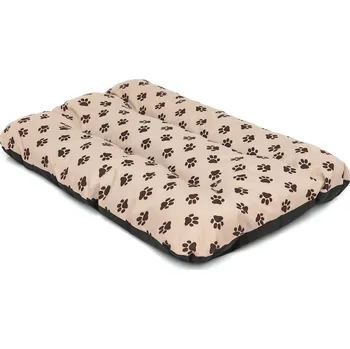 Pelíšek pro psa HobbyDog Matrace pro psa Economy - béžová a packy Velikost: R2 - 100 x 70 x 8 cm