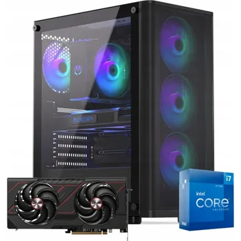 Stolní počítač PC pro hráče Intel I7 GeForce RX 9070 XT 16 GB DDR4 512 GB WiFi