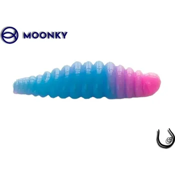 Umělá nástraha Moonky WORM 38mm DC01 Pink Bubblegum / Ultra Blue