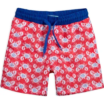 Chlapecké plavky Chlapecké koupací šortky KNOT SO BAD KRABI červené Velikost: 164