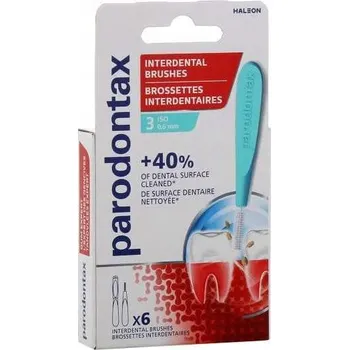 Dentální hygiena Parodontax Mezizubní kartáčky (0,6 mm) X6 s hygienickým krytem