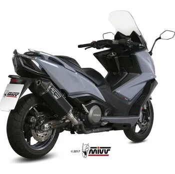 Výfuk pro motocykl MIVV Speed Edge Black tlumič výfuku Černá ocel/karbonová koncovka Kymco AK 550 KYMCO AK 550 2017-2020