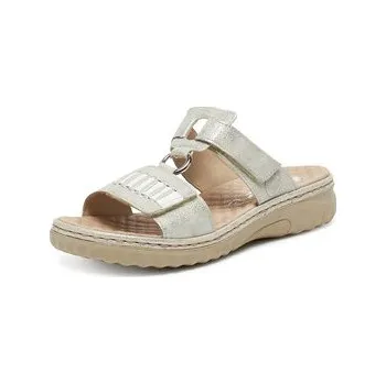 Dámské pantofle Nazouváky Rieker 60481-40 Stříbrná 40