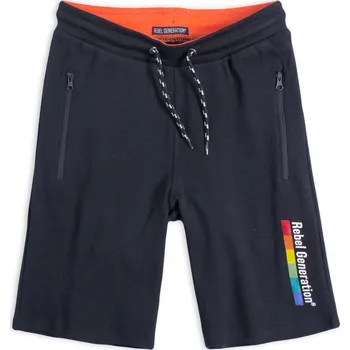 Chlapecké kraťasy Chlapecké bermudy z BIO bavlny REBEL GENERATION černé Velikost: 152