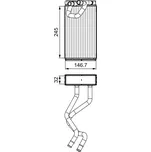 Výměník tepla, vnitřní vytápění VALEO 811547