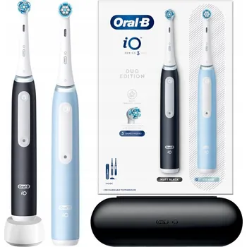 Elektrický zubní kartáček Oral-B iO Series 3 DUO Černá a Modrá