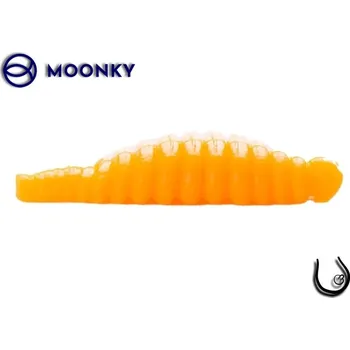 Umělá nástraha Moonky WORM 38mm C02 Orange Fluo