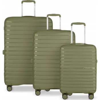 PUCCINI Sada CESTOVNÍCH KUFRŮ Tvrdé Polypropylenové 3v1 PP025-5A
