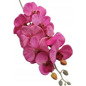 umělá květina Umělá orchidej fuchsiová větvička dekorace kompozice 77 cm